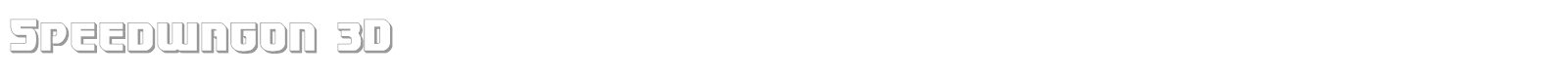 Speedwagon font preview
