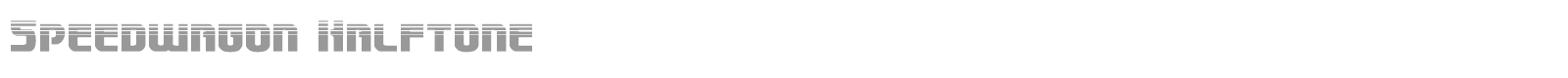 Speedwagon font preview