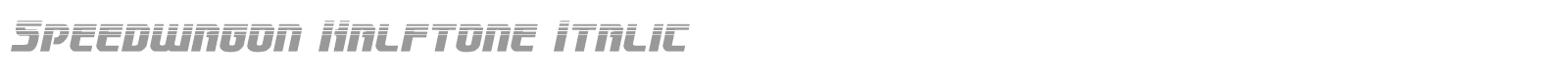 Speedwagon font preview