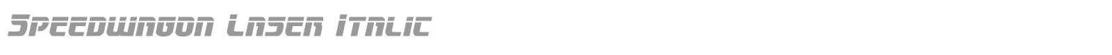 Speedwagon font preview
