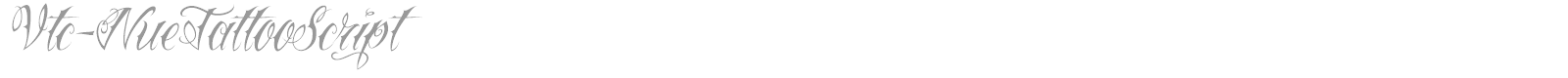 VTC Nue Tattoo Script font preview