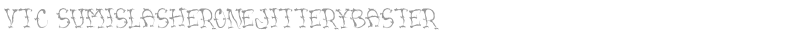 VTC Sumi Slasher One font preview