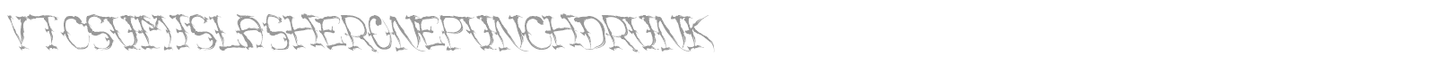 VTC Sumi Slasher One font preview