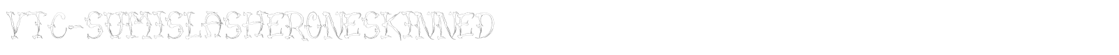 VTC Sumi Slasher One font preview
