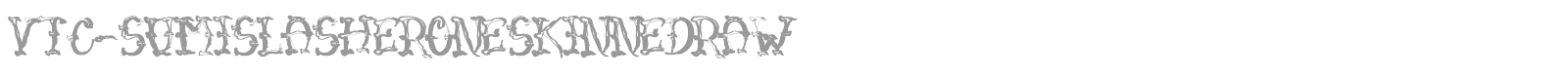 VTC Sumi Slasher One font preview