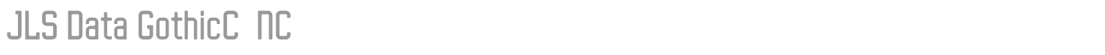 JLS Space Gothic font preview