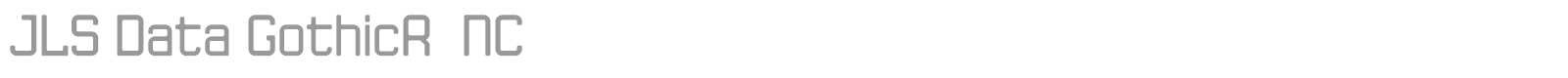 JLS Space Gothic font preview