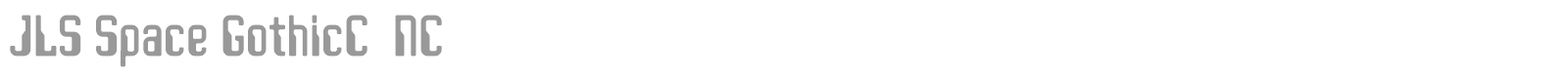 JLS Space Gothic font preview