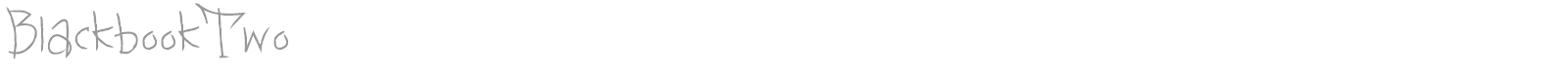 Black Book Two font preview