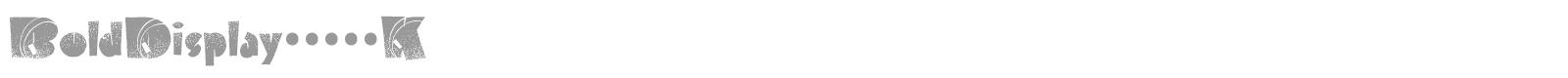 BoldDisplay19412K font preview