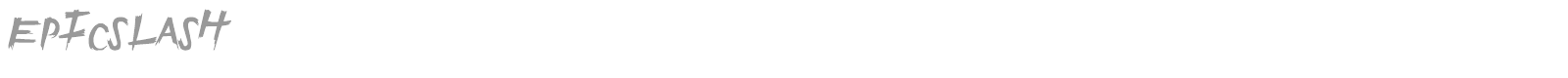 Font Epic Slash