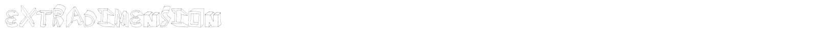 Font Extra Dimension