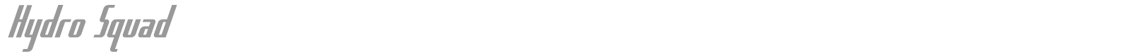 Hydro Squad font preview
