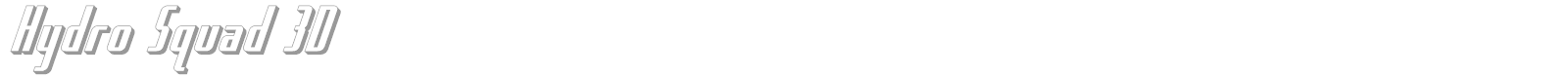 Hydro Squad font preview