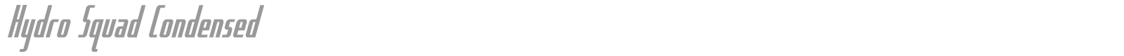 Hydro Squad font preview