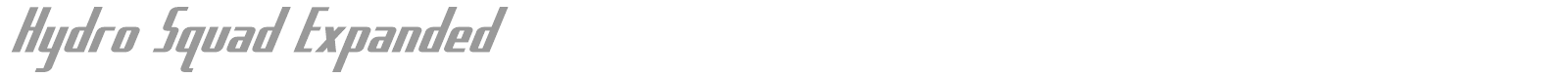 Hydro Squad font preview
