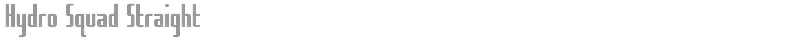 Hydro Squad font preview