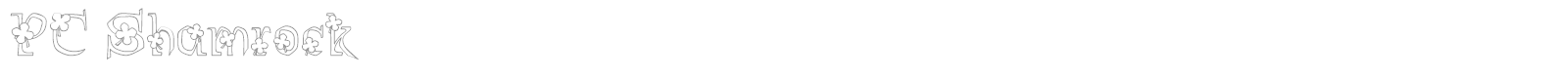 PC Shamrock font preview