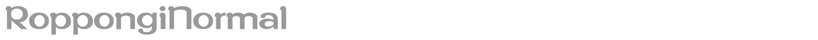 RoppongiNormal font preview