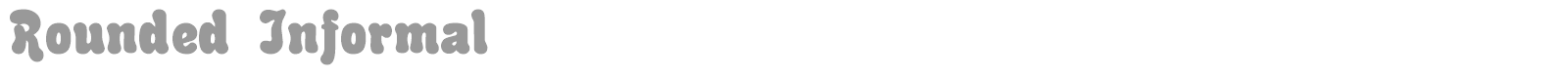 Rounded Informal font preview