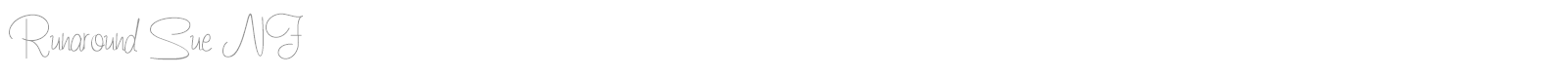 Runaround Sue NF font preview