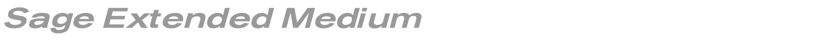 Sage Extended Medium font preview