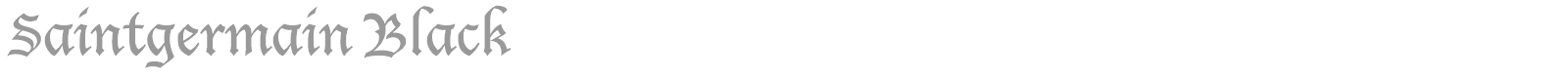 Saintgermain Black font preview