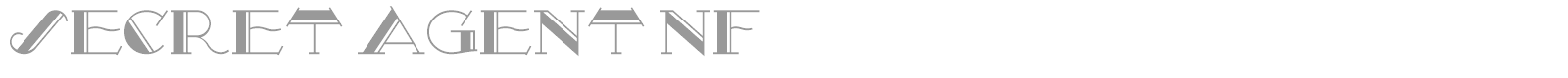 Secret Agent NF font preview
