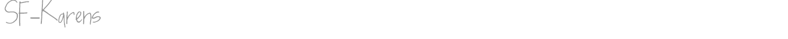SF-Karens font preview