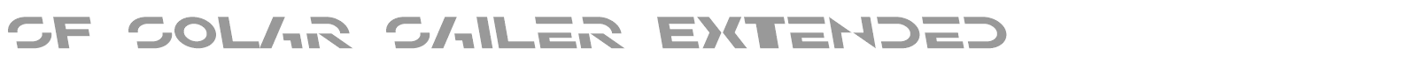 SF Solar Sailer Extended font preview