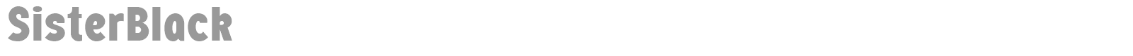 SisterBlack font preview