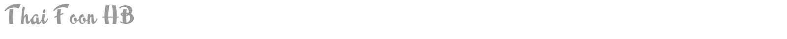 Thai Foon HB font preview