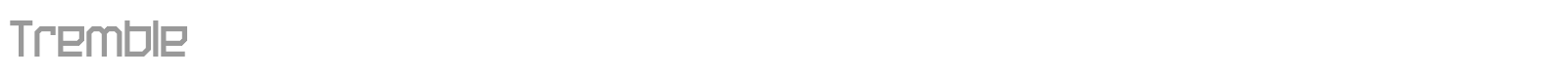 Tremble font preview