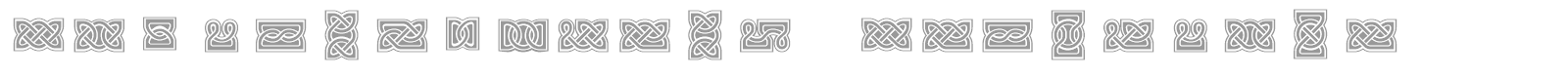 VTCelticKnots font preview