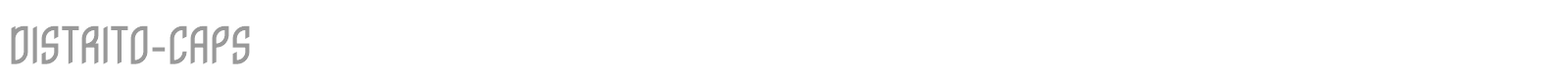 Distrito Caps font preview