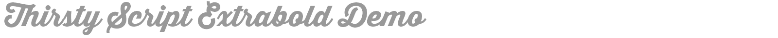 Thirsty Script font preview
