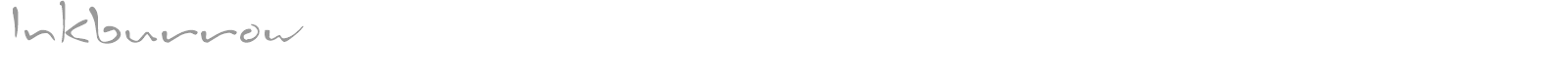 Inkburrow font preview