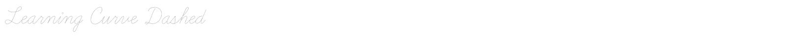 Learning Curve font preview