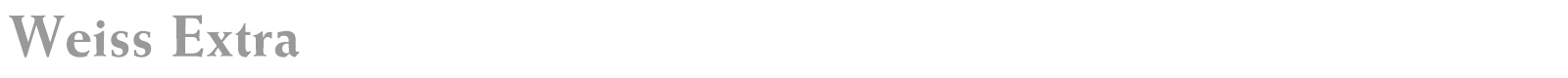 Weiss font preview