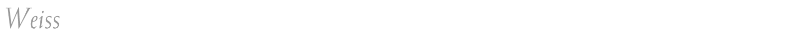 Weiss font preview
