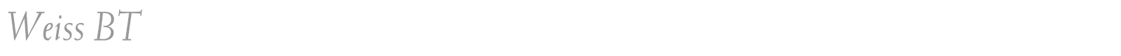 Weiss font preview