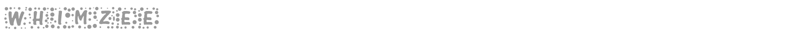 Whimzee font preview