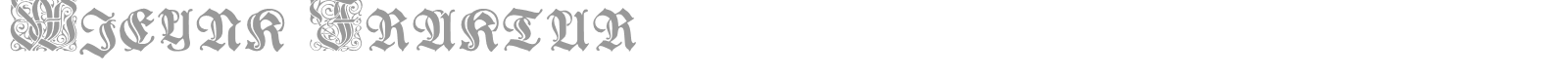 Wieynk Fraktur font preview