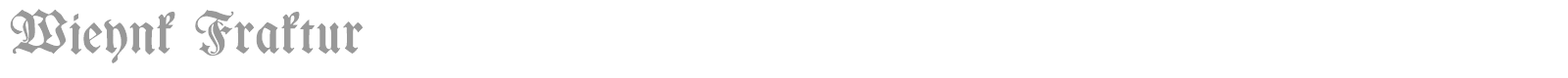 Wieynk Fraktur font preview