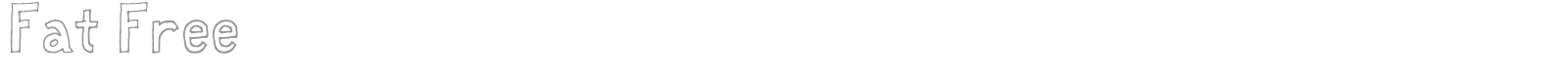 Fat Free font preview