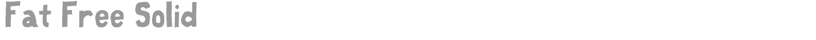 Fat Free font preview