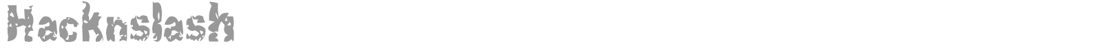 Hacknslash font preview