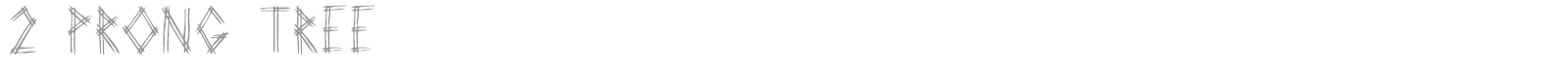 2 Prong font preview