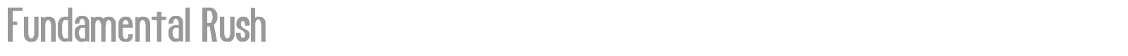 Fundamental Rush font preview