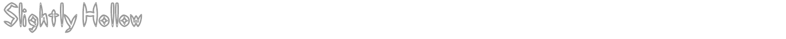 Swollen Slightly font preview